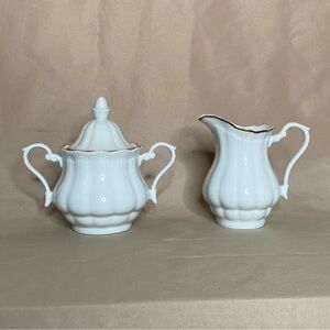 Southington Fine China by Baum Empire Sugar & Creamer Set